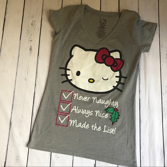 Hello Kitty Tops - Super Cute Hello Kitty Christmas Tee